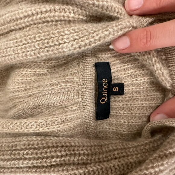 Mongolian Cashmere Fisherman Pullover Hoodie - Picture 4 of 6